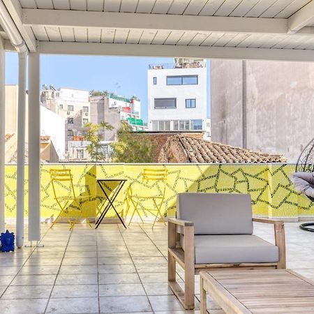 Chic Rooftop Studio W/ Terrace - Near Acropolis Athene Buitenkant foto