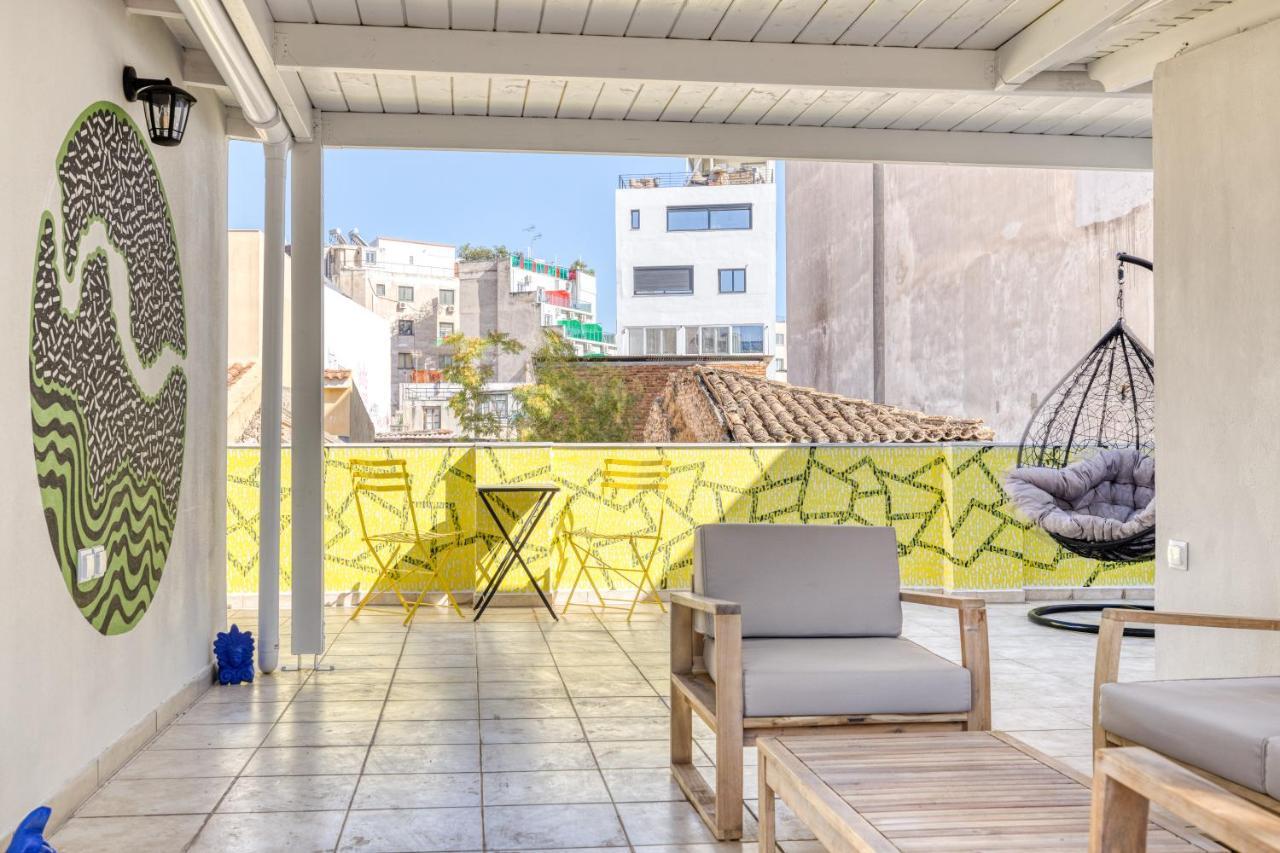 Chic Rooftop Studio W/ Terrace - Near Acropolis Athene Buitenkant foto